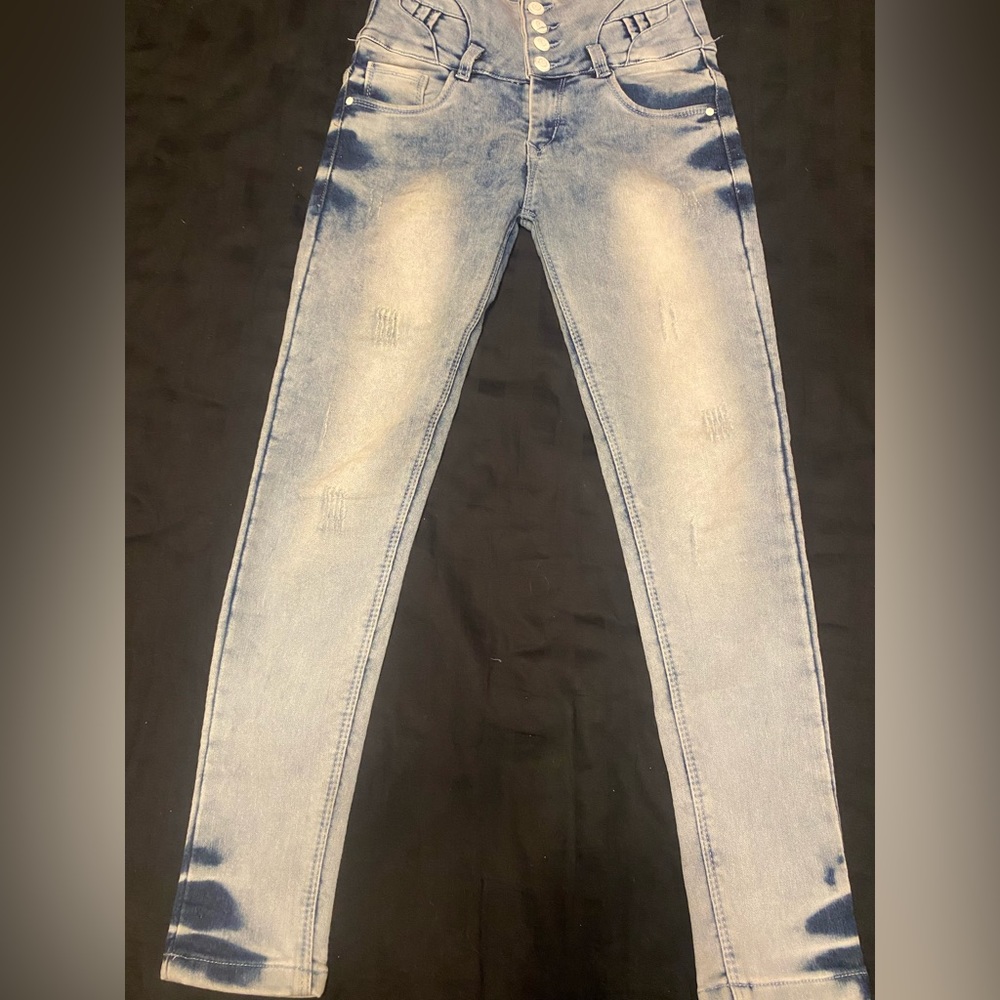 Acid Wash Jeggings - Picture 1 of 3